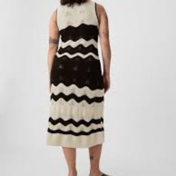 NWT GAP Crochet Style Chevron Midi Dress - Size XL - Picture 5 of 5
